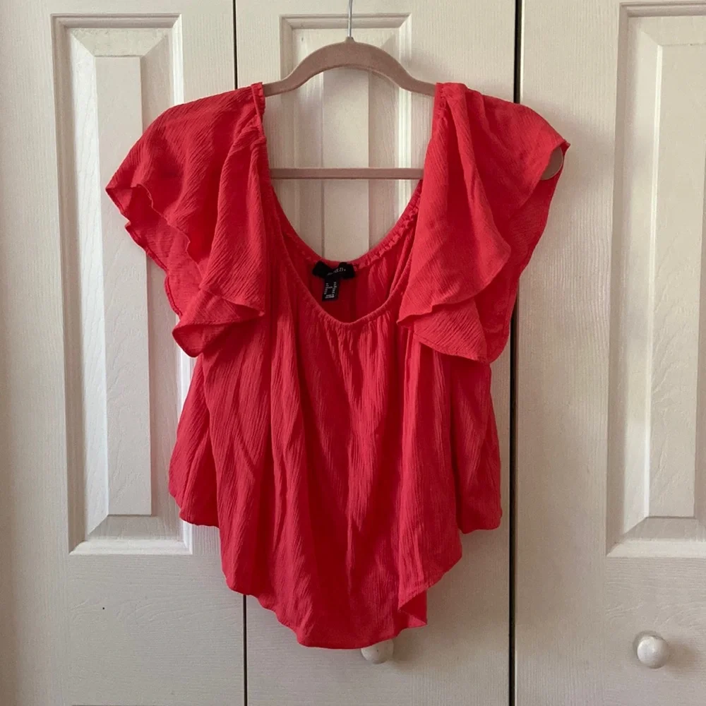 Forever 21 Plus Size Crop Top Off The Shoulder - Picture 1 of 6